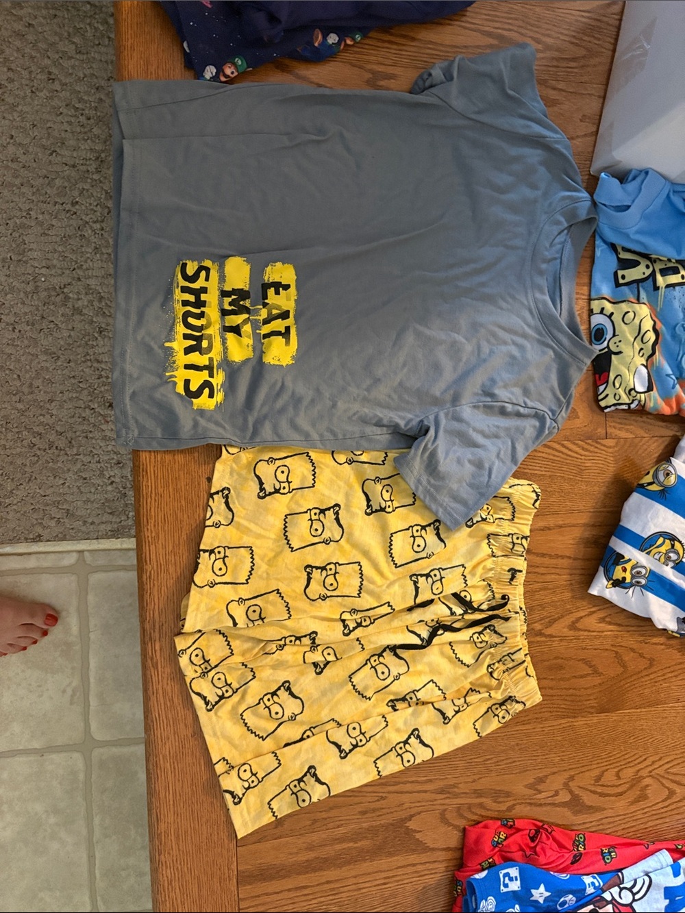 Simpson Blue ‘Eat My Shorts’ Graphic Pajamas
